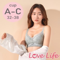 【No.9250】菱格天使調整型收副乳無網圏內衣 A-C杯 32-38(綠)